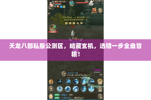 天龙八部私服公测区,暗藏玄机,选错一步全盘皆输! 天龙八部私服公测区,暗藏玄机,选错一步全盘皆输!