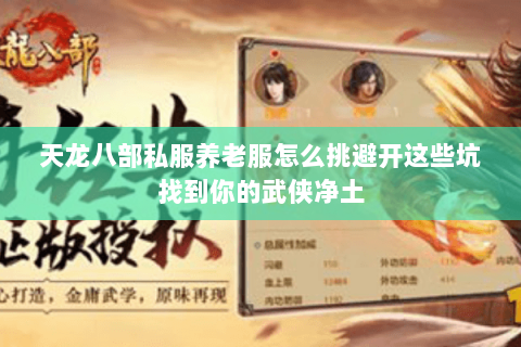 天龙八部私服养老服怎么挑避开这些坑找到你的武侠净土 天龙八部私服养老服怎么挑避开这些坑找到你的武侠净土