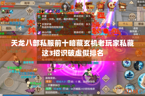 天龙八部私服前十暗藏玄机老玩家私藏这3招识破虚假排名