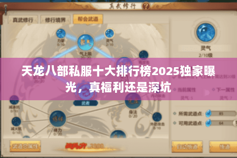 天龙八部私服十大排行榜2025独家曝光,真福利还是深坑 天龙八部私服十大排行榜2025独家曝光,真福利还是深坑