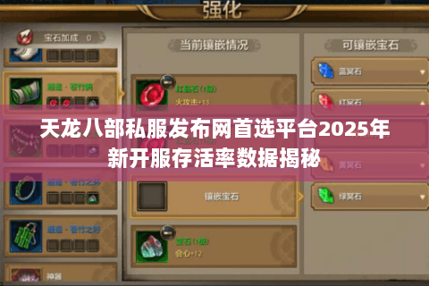 天龙八部私服发布网首选平台2025年新开服存活率数据揭秘 天龙八部私服发布网首选平台2025年新开服存活率数据揭秘