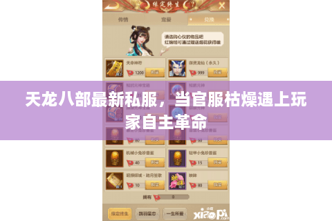 天龙八部最新私服,当官服枯燥遇上玩家自主革命 天龙八部最新私服,当官服枯燥遇上玩家自主革命