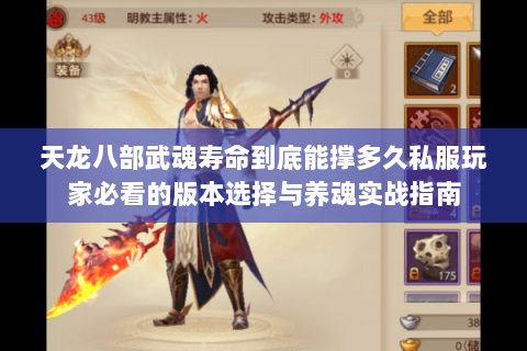 天龙八部武魂寿命到底能撑多久私服玩家必看的版本选择与养魂实战指南