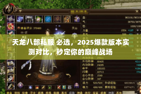 天龙八部私服 必选,2025爆款版本实测对比,秒定你的巅峰战场 天龙八部私服 必选,2025爆款版本实测对比,秒定你的巅峰战场