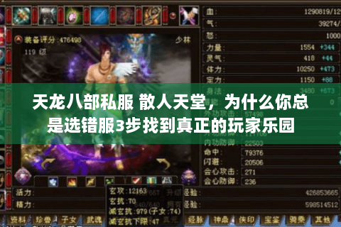 天龙八部私服 散人天堂,为什么你总是选错服3步找到真正的玩家乐园 天龙八部私服 散人天堂,为什么你总是选错服3步找到真正的玩家乐园