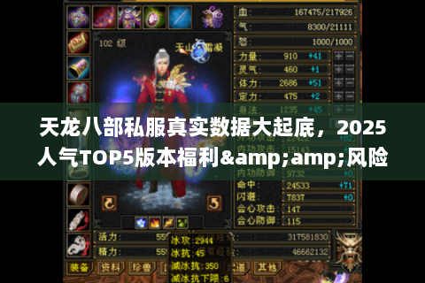 天龙八部私服真实数据大起底，2025人气TOP5版本福利&amp;风险全拆解