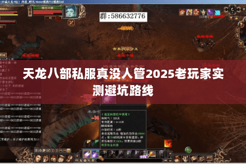 天龙八部私服真没人管2025老玩家实测避坑路线 天龙八部私服真没人管2025老玩家实测避坑路线