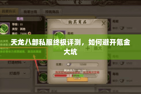 天龙八部私服终极评测,如何避开氪金大坑 天龙八部私服终极评测,如何避开氪金大坑