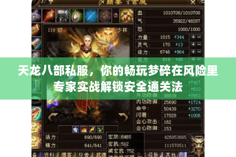 天龙八部私服,你的畅玩梦碎在风险里专家实战解锁安全通关法 天龙八部私服,你的畅玩梦碎在风险里专家实战解锁安全通关法