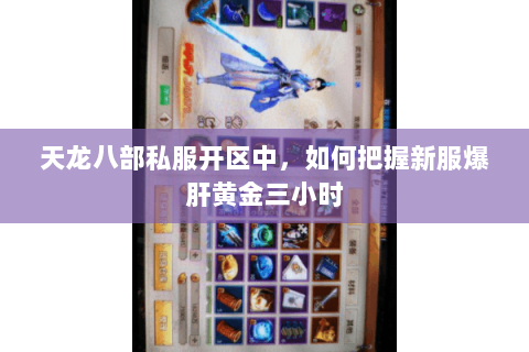 天龙八部私服开区中,如何把握新服爆肝黄金三小时 天龙八部私服开区中,如何把握新服爆肝黄金三小时