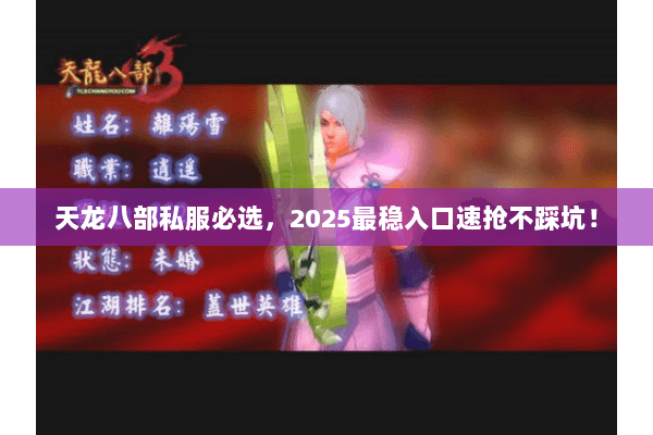 天龙八部私服必选，2025最稳入口速抢不踩坑！