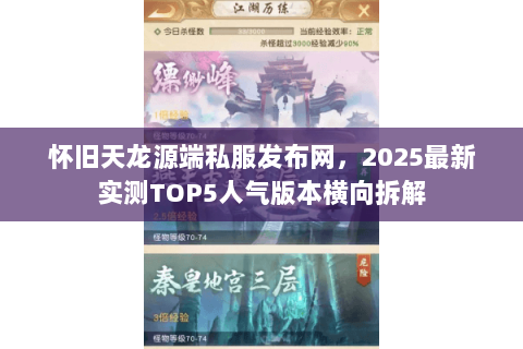 怀旧天龙源端私服发布网,2025最新实测TOP5人气版本横向拆解 怀旧天龙源端私服发布网,2025最新实测TOP5人气版本横向拆解