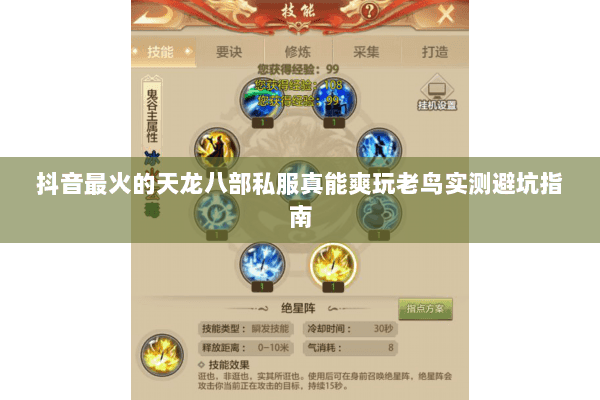 抖音最火的天龙八部私服真能爽玩老鸟实测避坑指南 抖音最火的天龙八部私服真能爽玩老鸟实测避坑指南