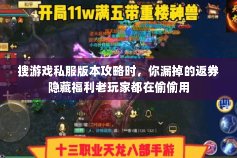 搜游戏私服版本攻略时,你漏掉的返券隐藏福利老玩家都在偷偷用 搜游戏私服版本攻略时,你漏掉的返券隐藏福利老玩家都在偷偷用