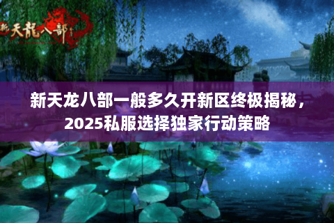 新天龙八部一般多久开新区终极揭秘,2025私服选择独家行动策略 新天龙八部一般多久开新区终极揭秘,2025私服选择独家行动策略
