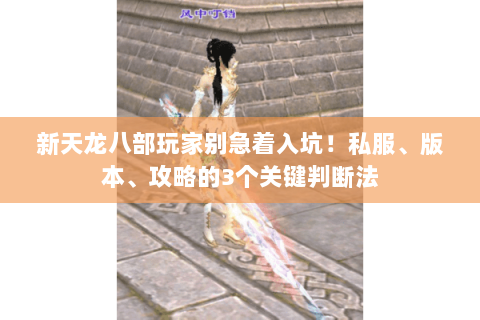 新天龙八部玩家别急着入坑!私服、版本、攻略的3个关键判断法 新天龙八部玩家别急着入坑!私服、版本、攻略的3个关键判断法