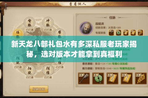 新天龙八部礼包水有多深私服老玩家揭秘,选对版本才能拿到真福利 新天龙八部礼包水有多深私服老玩家揭秘,选对版本才能拿到真福利