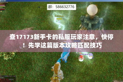 查17173新手卡的私服玩家注意,快停!先学这篇版本攻略匹配技巧 查17173新手卡的私服玩家注意,快停!先学这篇版本攻略匹配技巧