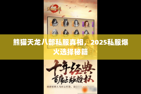 熊猫天龙八部私服真相,2025私服爆火选择秘籍 熊猫天龙八部私服真相,2025私服爆火选择秘籍