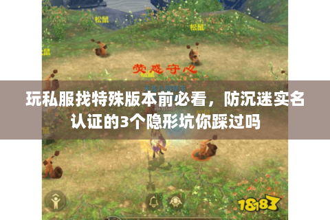 玩私服找特殊版本前必看,防沉迷实名认证的3个隐形坑你踩过吗 玩私服找特殊版本前必看,防沉迷实名认证的3个隐形坑你踩过吗