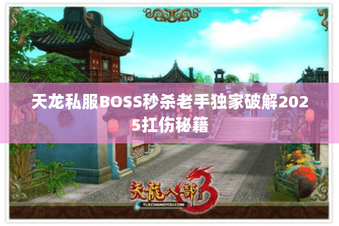 天龙私服BOSS秒杀老手独家破解2025扛伤秘籍 天龙私服BOSS秒杀老手独家破解2025扛伤秘籍