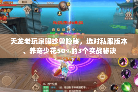 天龙老玩家曝珍兽隐秘,选对私服版本、养宠少花50%的3个实战秘诀 天龙老玩家曝珍兽隐秘,选对私服版本、养宠少花50%的3个实战秘诀