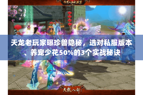 天龙老玩家曝珍兽隐秘,选对私服版本、养宠少花50%的3个实战秘诀 天龙老玩家曝珍兽隐秘,选对私服版本、养宠少花50%的3个实战秘诀