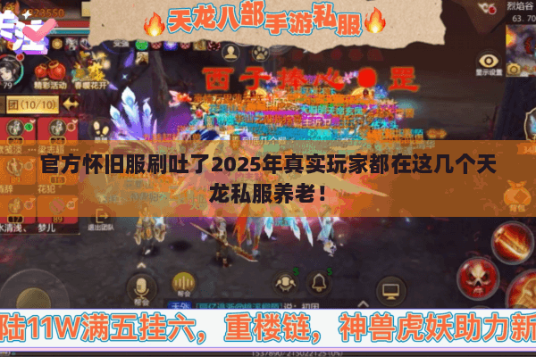 官方怀旧服刷吐了2025年真实玩家都在这几个天龙私服养老！