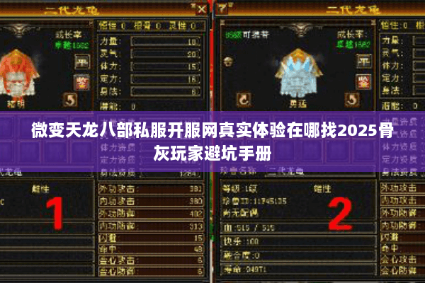 微变天龙八部私服开服网真实体验在哪找2025骨灰玩家避坑手册