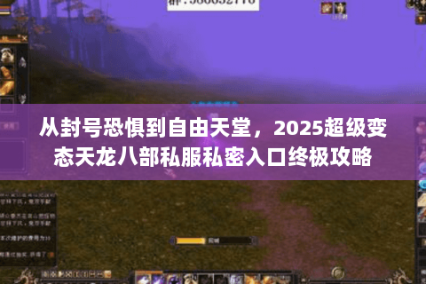 从封号恐惧到自由天堂,2025超级变态天龙八部私服私密入口终极攻略 从封号恐惧到自由天堂,2025超级变态天龙八部私服私密入口终极攻略