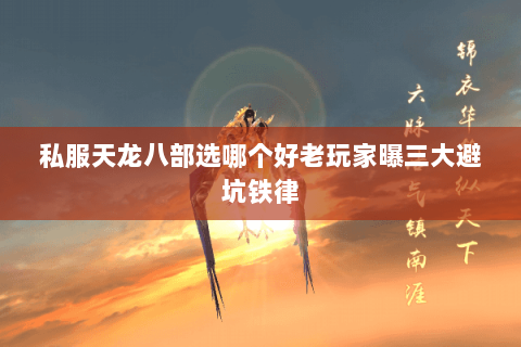 私服天龙八部选哪个好老玩家曝三大避坑铁律 私服天龙八部选哪个好老玩家曝三大避坑铁律