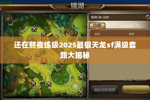 还在熬夜练级2025最狠天龙sf满级套路大揭秘 还在熬夜练级2025最狠天龙sf满级套路大揭秘