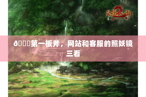 🔍第一板斧,网站和客服的照妖镜三看 🔍第一板斧,网站和客服的照妖镜三看