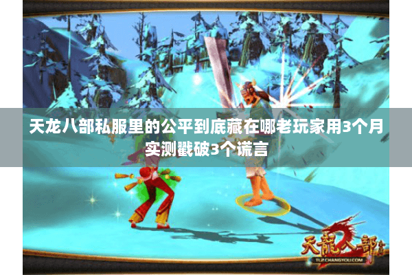 天龙八部私服里的公平到底藏在哪老玩家用3个月实测戳破3个谎言