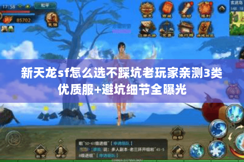 新天龙sf怎么选不踩坑老玩家亲测3类优质服+避坑细节全曝光