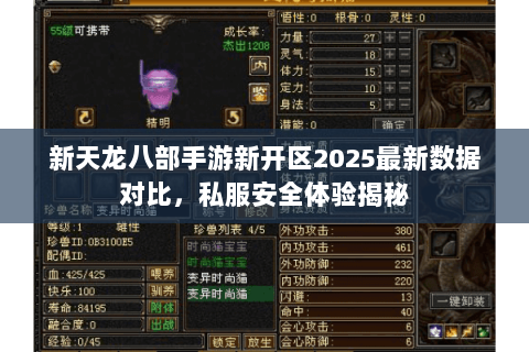 新天龙八部手游新开区2025最新数据对比,私服安全体验揭秘 新天龙八部手游新开区2025最新数据对比,私服安全体验揭秘