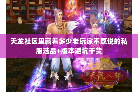天龙社区里藏着多少老玩家不愿说的私服选品+版本避坑干货