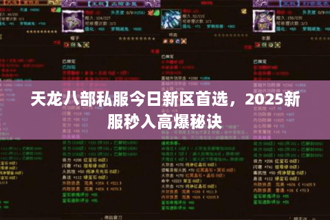 天龙八部私服今日新区首选,2025新服秒入高爆秘诀 天龙八部私服今日新区首选,2025新服秒入高爆秘诀