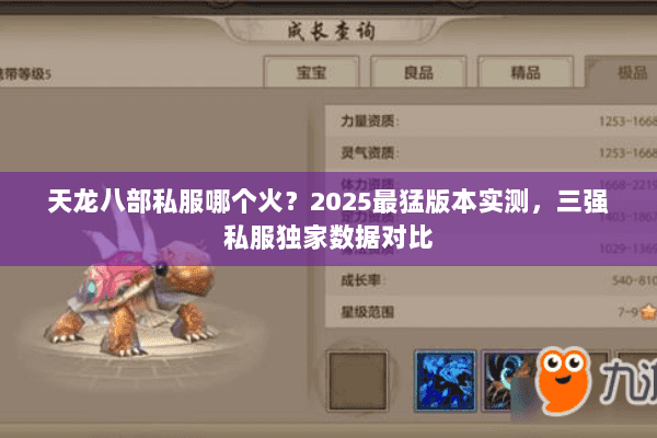 天龙八部私服哪个火？2025最猛版本实测，三强私服独家数据对比