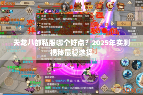 天龙八部私服哪个好点？2025年实测揭秘最稳选择