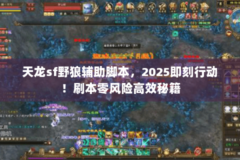 天龙sf野狼辅助脚本,2025即刻行动!刷本零风险高效秘籍 天龙sf野狼辅助脚本,2025即刻行动!刷本零风险高效秘籍