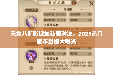 天龙八部影视城私服对决,2025热门版本数据大曝光 天龙八部影视城私服对决,2025热门版本数据大曝光