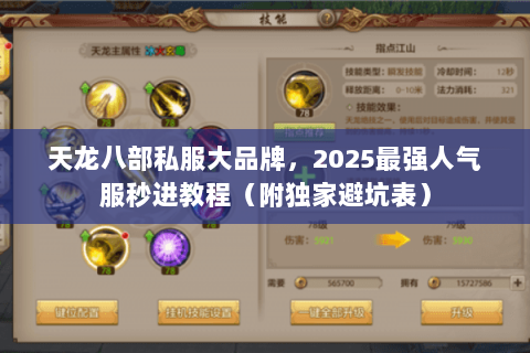 天龙八部私服大品牌,2025最强人气服秒进教程(附独家避坑表) 天龙八部私服大品牌,2025最强人气服秒进教程(附独家避坑表)