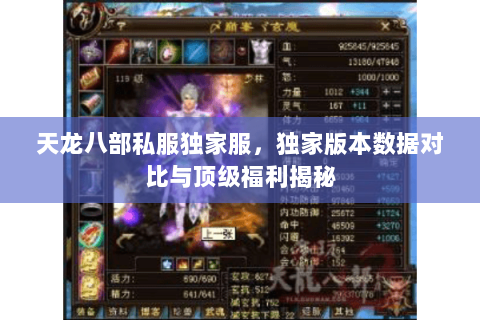 天龙八部私服独家服,独家版本数据对比与顶级福利揭秘 天龙八部私服独家服,独家版本数据对比与顶级福利揭秘