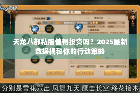 天龙八部私服值得投资吗?2025最新数据揭秘你的行动策略 天龙八部私服值得投资吗?2025最新数据揭秘你的行动策略