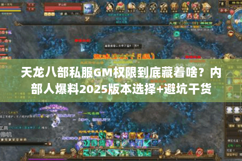 天龙八部私服GM权限到底藏着啥?内部人爆料2025版本选择+避坑干货 天龙八部私服GM权限到底藏着啥?内部人爆料2025版本选择+避坑干货