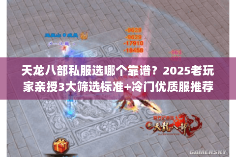 天龙八部私服选哪个靠谱?2025老玩家亲授3大筛选标准+冷门优质服推荐 天龙八部私服选哪个靠谱?2025老玩家亲授3大筛选标准+冷门优质服推荐