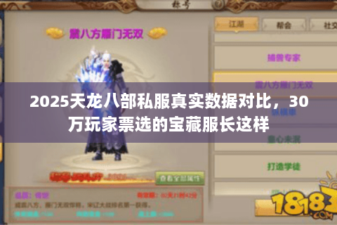 2025天龙八部私服真实数据对比,30万玩家票选的宝藏服长这样 2025天龙八部私服真实数据对比,30万玩家票选的宝藏服长这样