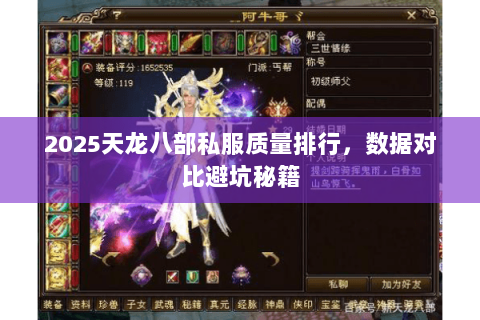 2025天龙八部私服质量排行,数据对比避坑秘籍 2025天龙八部私服质量排行,数据对比避坑秘籍