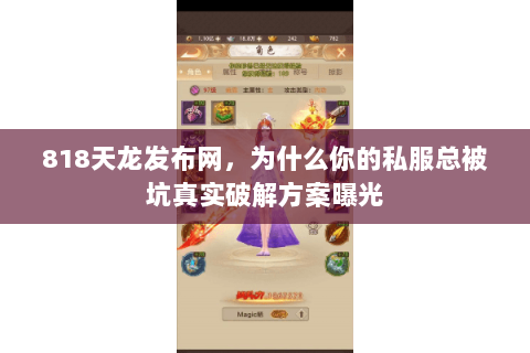 818天龙发布网,为什么你的私服总被坑真实破解方案曝光 818天龙发布网,为什么你的私服总被坑真实破解方案曝光